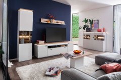 Amantea von MCA - Sideboard White/ Viking Oak