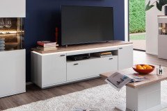 Amantea von MCA - Sideboard White/ Viking Oak