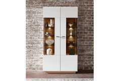 Fresno von Wohnconcept - Wohnwand 83 in Weiß/ Artisan Eiche