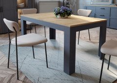 Bohol-living von Forte - Wohnwand Navy Oak/ Riviera Oak