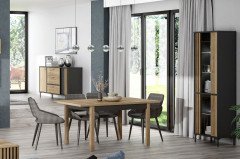 Joakimis von Forte - Couchtisch Mauvella Oak/ Black