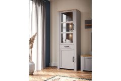 Bohol-living von Forte - Wohnwand Navy Oak/ Riviera Oak