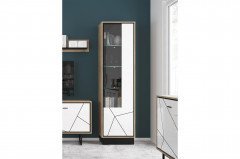 Brolo von Meble Wojcik - TV-Kommode BROK01 Eiche/ weiß