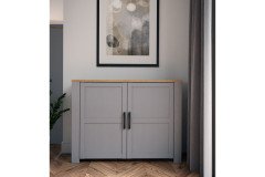 Bohol-living von Forte - Wohnwand Navy Oak/ Riviera Oak