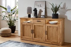 Boston-living von IDEAL Möbel - TV-Unterteil Asteiche bianco