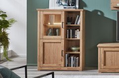 Boston-living von IDEAL Möbel - TV-Unterteil Asteiche bianco