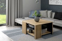 Joakimis von Forte - Couchtisch Mauvella Oak/ Black
