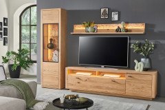 Vamos von IDEAL Möbel - Wohnwand in Asteiche/ Kaminholzoptik