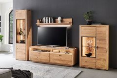 Vamos von IDEAL Möbel - Wohnwand in Asteiche/ Kaminholzoptik