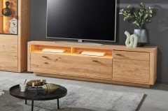 Vamos von IDEAL Möbel - Wohnwand in Asteiche/ Kaminholzoptik