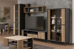 Joakimis von Forte - Couchtisch Mauvella Oak/ Black