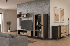 Joakimis von Forte - Couchtisch Mauvella Oak/ Black