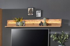 Vamos von IDEAL Möbel - Wohnwand in Asteiche/ Kaminholzoptik