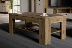 Killarney von Forte - vierteilige Wohnkombination Mauvella Oak/ sand