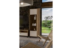 Killarney von Forte - vierteilige Wohnkombination Mauvella Oak/ sand