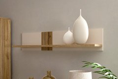 Killarney von Forte - vierteilige Wohnkombination Mauvella Oak/ sand