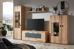 Faith von Ideal Möbel - Wohnwand Alteiche bianco geölt