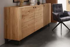 Ascona von TPT Möbel - 2 teilige Wohnwand Wildeiche