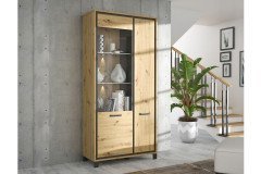 Trondheim von Forte - Wohnwand Artisan Eiche/ Schwarzeiche