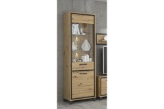 Trondheim von Forte - Wohnwand Artisan Eiche/ Schwarzeiche