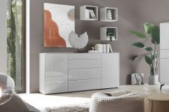 Imola von Mäusbacher - Highboard in Kreidegrau