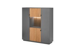 LINEA Q von Quadrato - Vitrine massive Eiche, bianco geölt