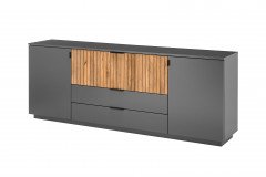 LINEA Q von Quadrato - Vitrine massive Eiche, bianco geölt