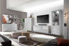 Imola von Mäusbacher - Highboard in Kreidegrau