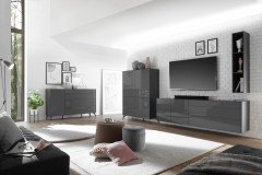 Imola von Mäusbacher - Highboard in Kreidegrau