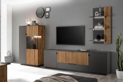 LINEA Q von Quadrato - Vitrine massive Eiche, bianco geölt