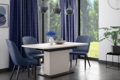 Vodol-living von Forte - dreiteilige Wohnkombination in Sand/ Schwarz