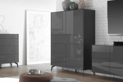 Imola von Mäusbacher - Highboard in Kreidegrau