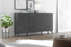 Imola von Mäusbacher - Highboard in Kreidegrau