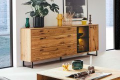 Arezzo von MCA - Wohnwand 1007830 Ast-/ Balkeneiche/ anthrazit