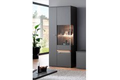 Marsalla von MCA - Vitrine grau/ Balkeneiche