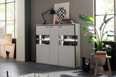 Mori von MCA furniture - Wohnwand 1003445 in Modern white