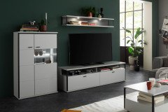Mori von MCA furniture - Wohnwand 1003445 in Modern white