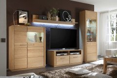 Sena von MCA - Wohnwand 1004720 Kernbuche, geölt, 4-teilig