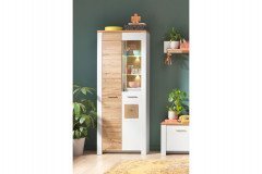 Matera von Innostyle - Wohnwand 10P7WH80 in Weiß/ Eiche