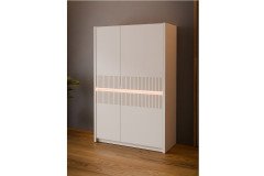 Oak Squere von Forte - dreiteilige Wohnkombination Mauvella Oak/ Sand