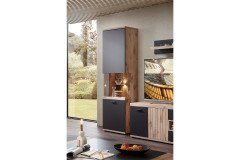 Lamella von Wohnconcept - Wohnwand mit Vitrine, TV-Unterteil und Wandregal