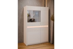 Oak Squere von Forte - dreiteilige Wohnkombination Mauvella Oak/ Sand