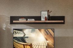 Lamella von Wohnconcept - Wohnwand mit Vitrine, TV-Unterteil und Wandregal