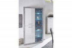 Stone von BEGA Consult - Vitrine Beton/ weiß glänzend