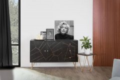 Scan von GUTMANN - Beistelltisch-Set 65158 Akazie/ Metall