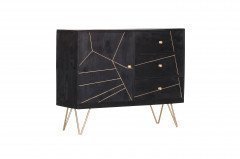 Scan von GUTMANN - Beistelltisch-Set 65158 Akazie/ Metall