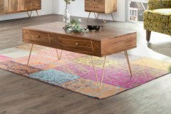 Scan von GUTMANN - Beistelltisch-Set 65158 Akazie/ Metall