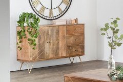 Scan von GUTMANN - Beistelltisch-Set 65158 Akazie/ Metall