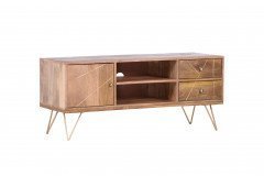 Scan von GUTMANN - Beistelltisch-Set 65158 Akazie/ Metall