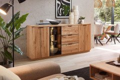 Donna von Wohnconcept - Wohnwand aus Wildeiche, dreiteilig